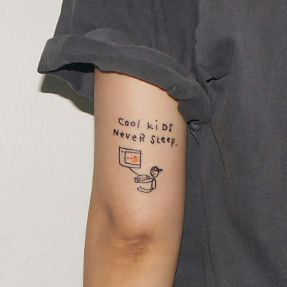 Forearm Script 2 Temporary Tattoo