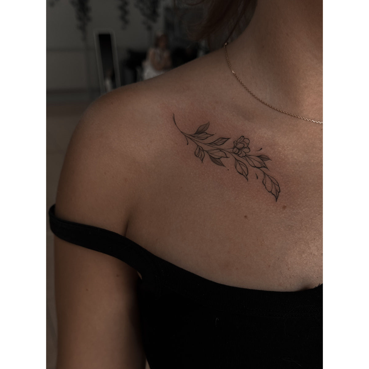 Delicate Branch Temporary Tattoo