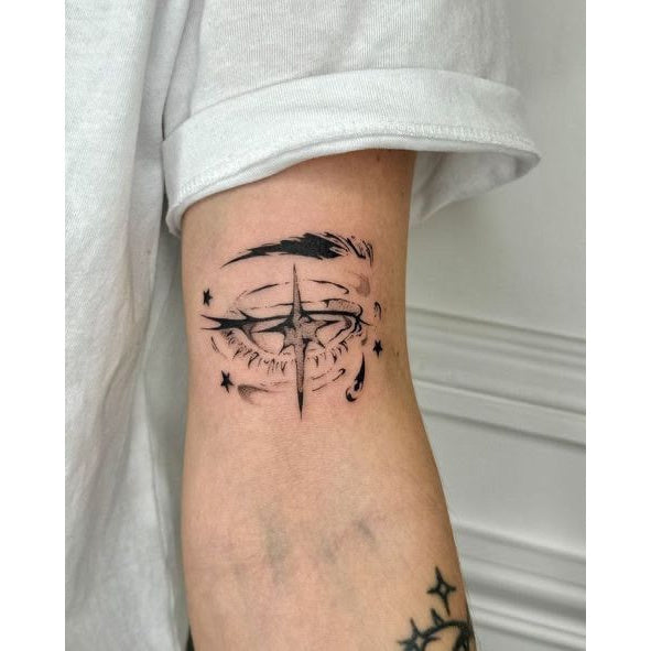 Floral Hand Bouquet Temporary Tattoo