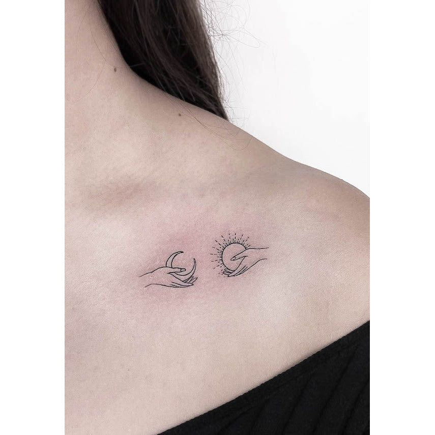 Flying Swallows Temporary Tattoo