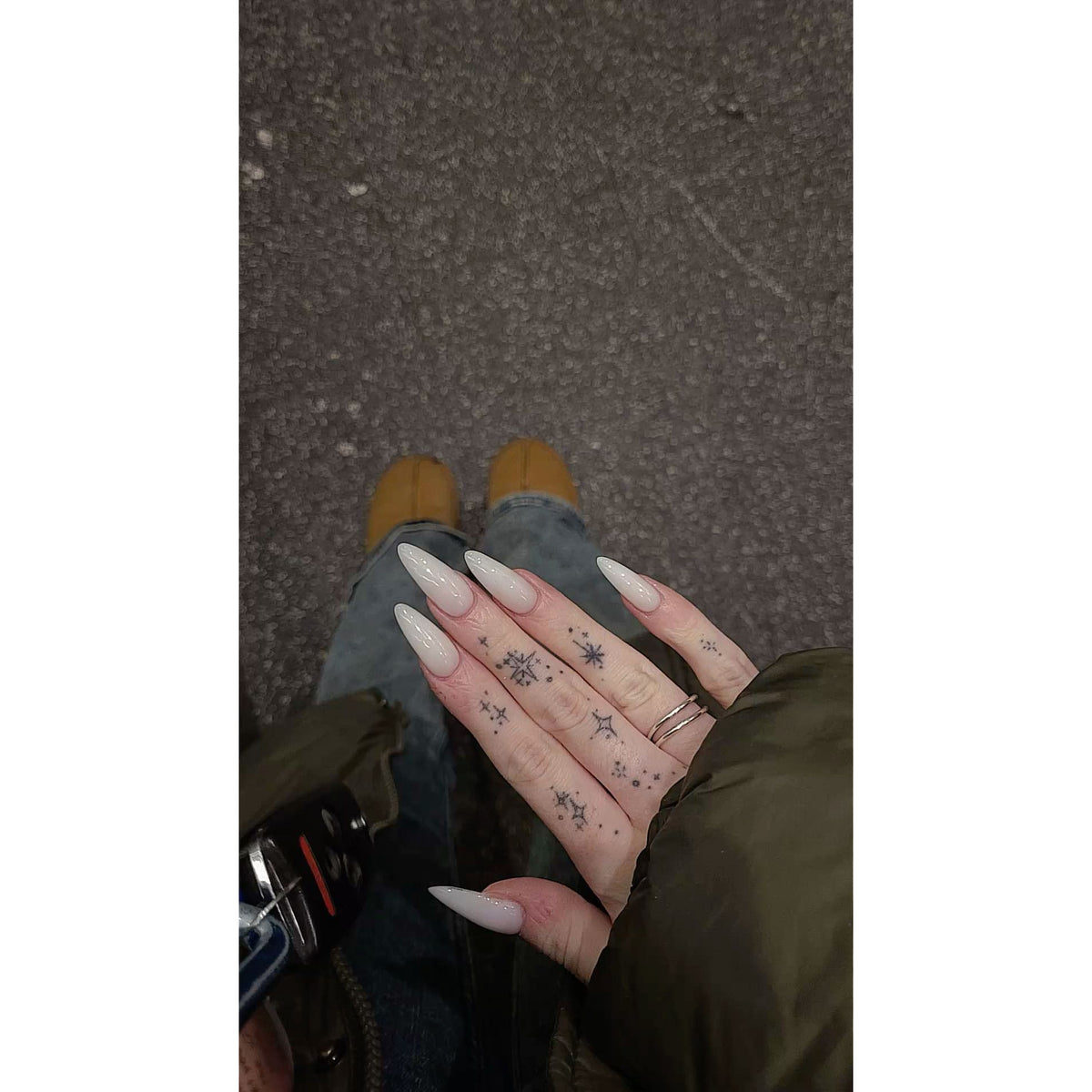 Tiny Finger Icons Temporary Tattoo Set