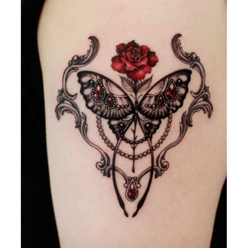Floral Wrist Band Temporary Tattoo