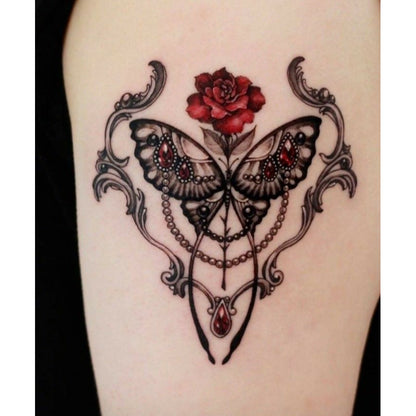 Floral Wrist Band Temporary Tattoo