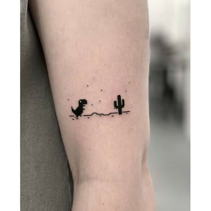 Cactus Landscape Temporary Tattoo