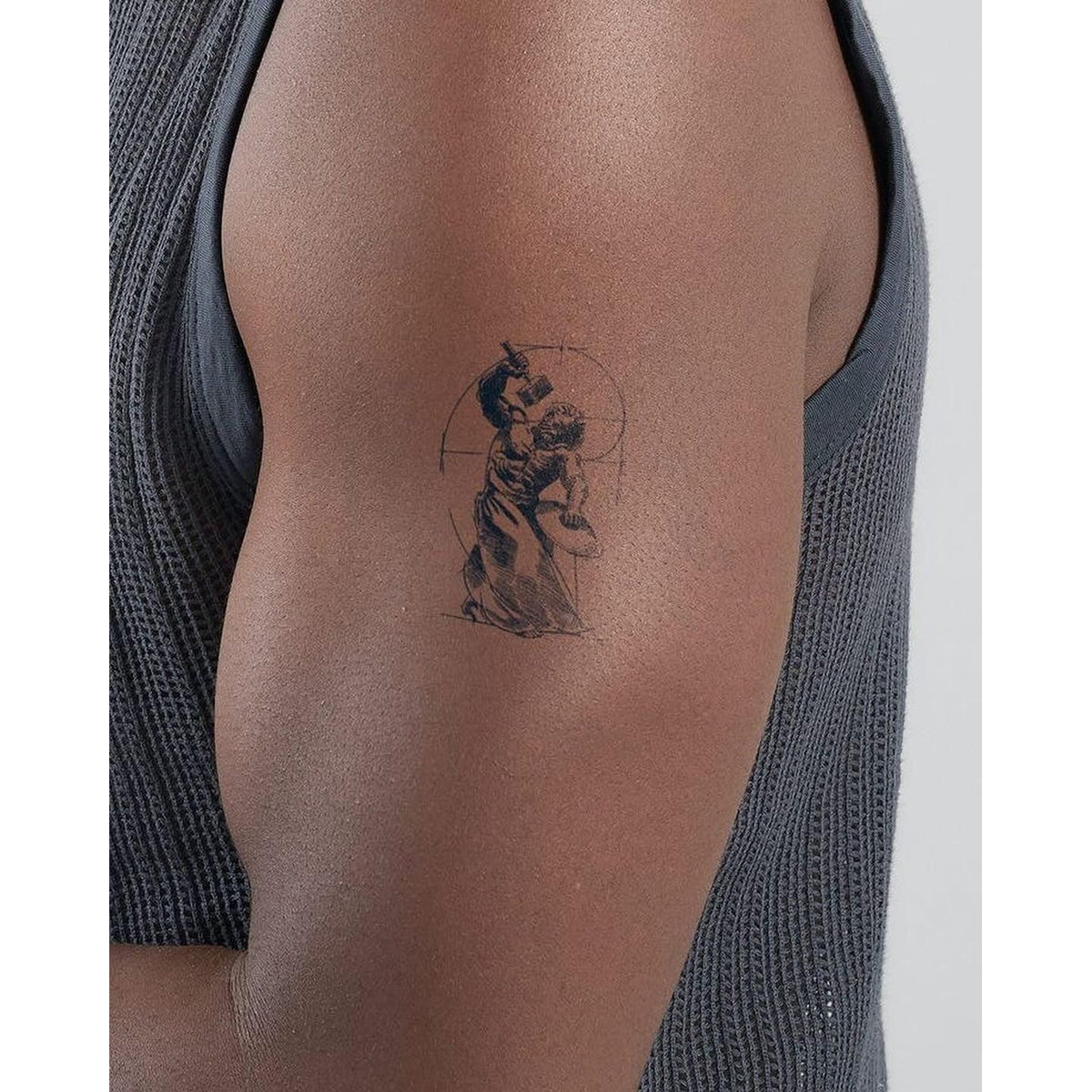 Gothic Figure Temporary Tattoo