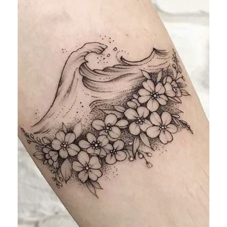 Floral Bouquet Temporary Tattoo