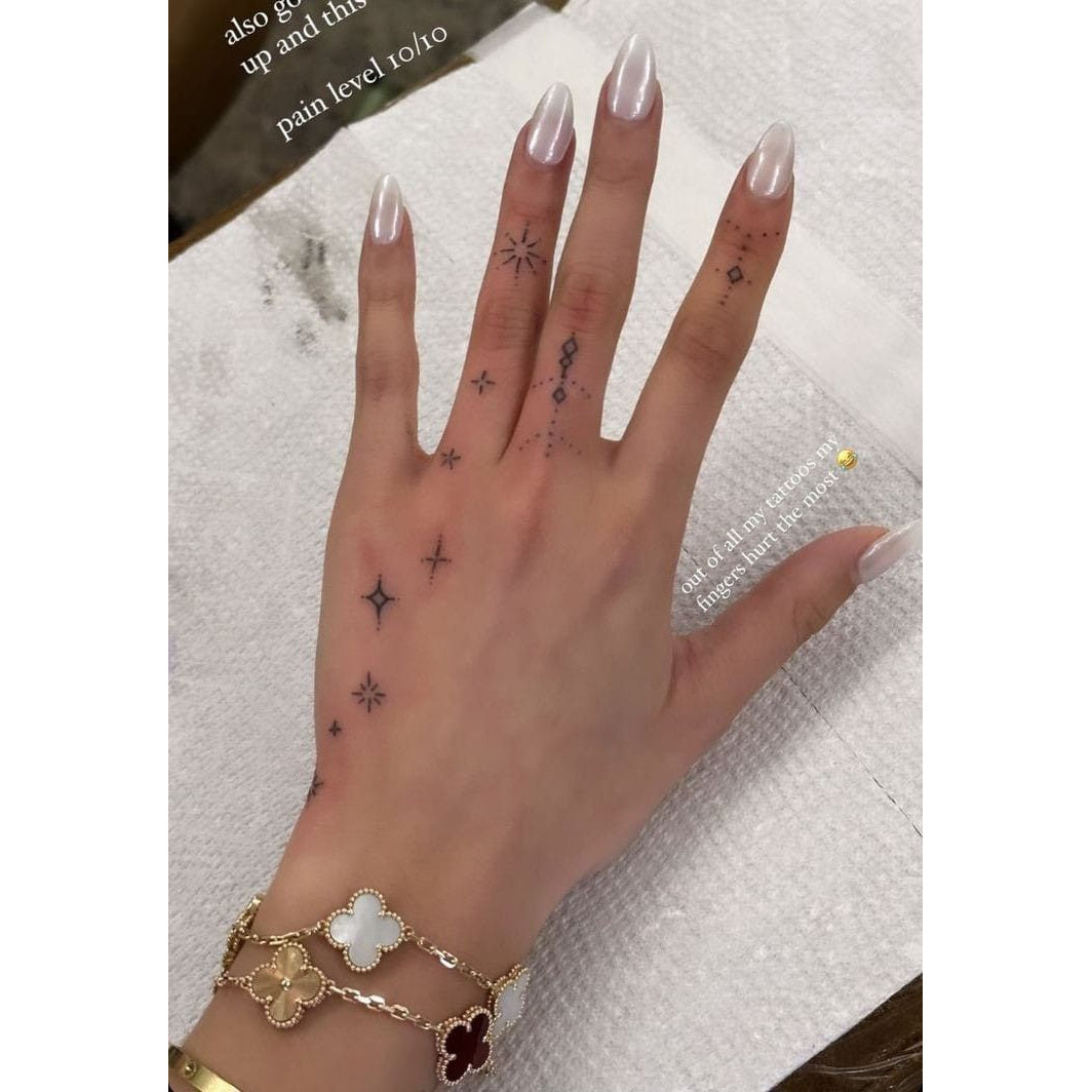 Floral Hand Branch Temporary Tattoo