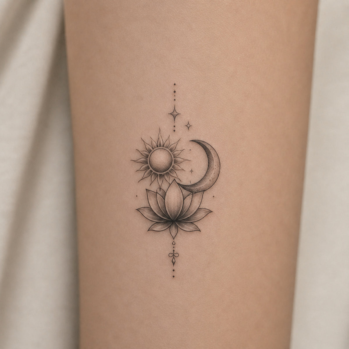 Moonflower Temporary Tattoo