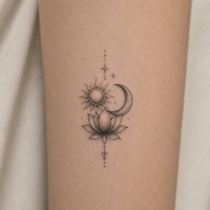Moonflower Temporary Tattoo