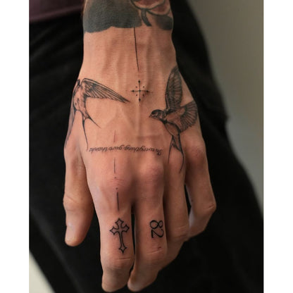 Tiny Skeletons Temporary Tattoo