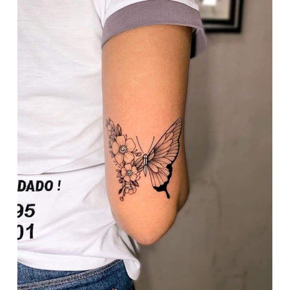 Floral Arm Tattoo Temporary Tattoo