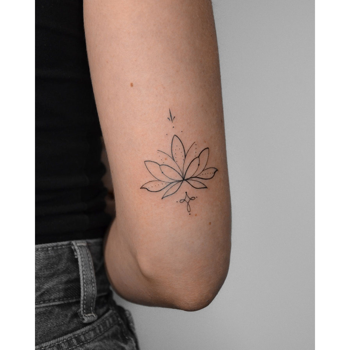 Lotus Blossom Temporary Tattoo