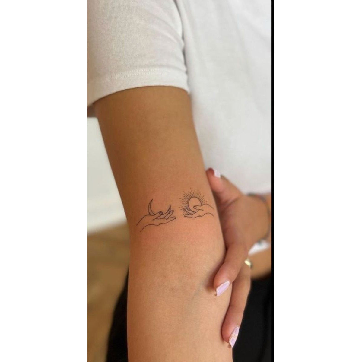 Minimal Script Temporary Tattoo