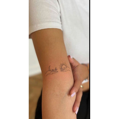 Minimal Script Temporary Tattoo