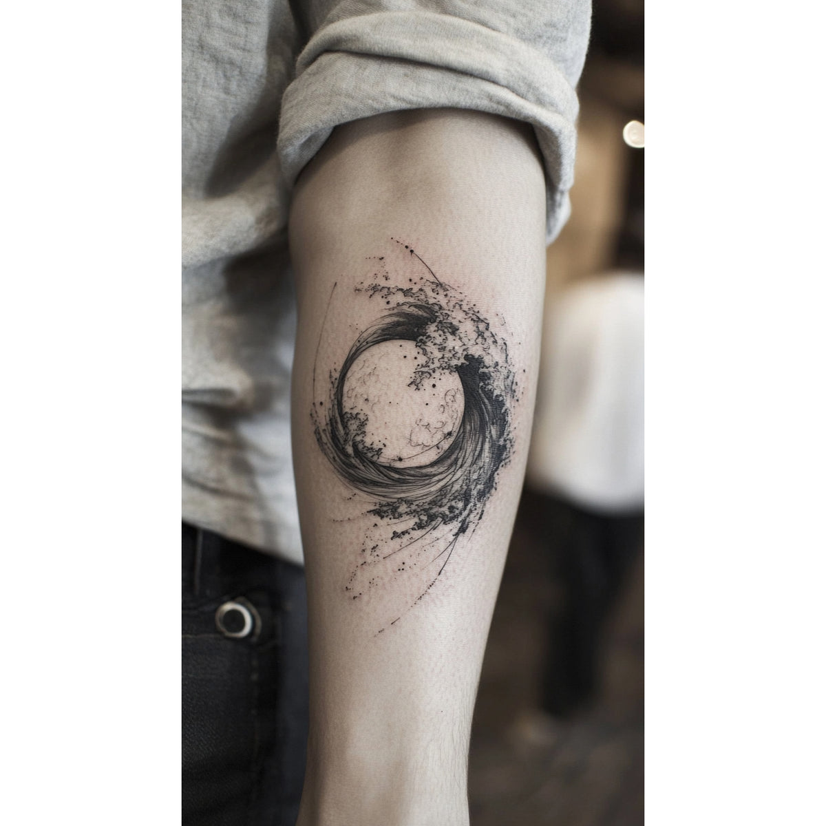 Mandala Hand Temporary Tattoo