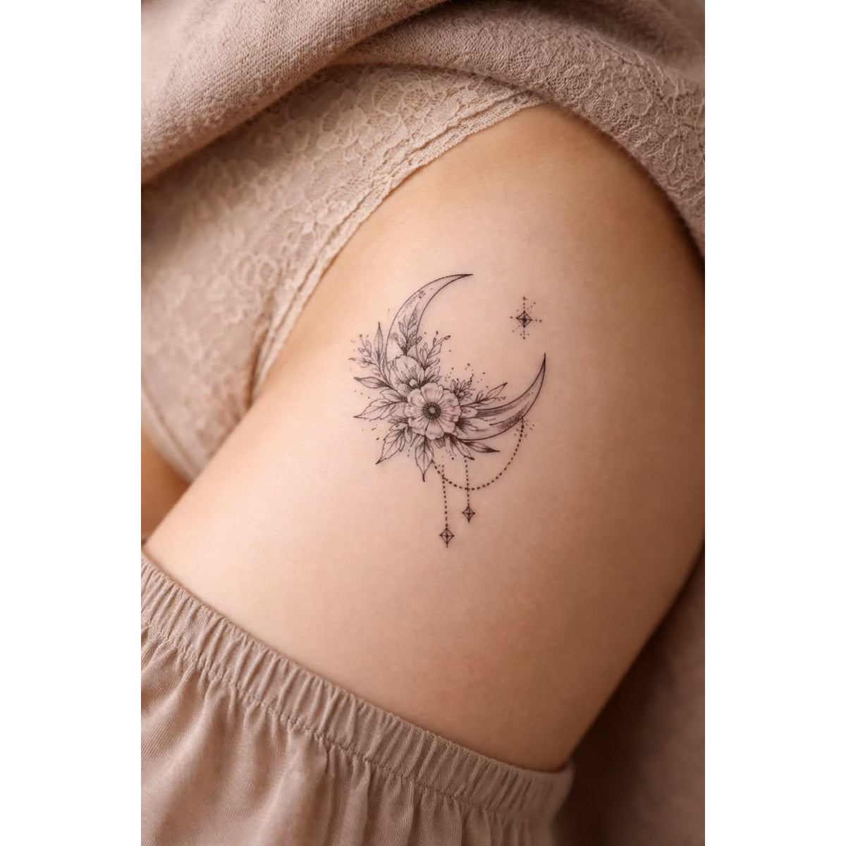 Dandelion Starburst Temporary Tattoo