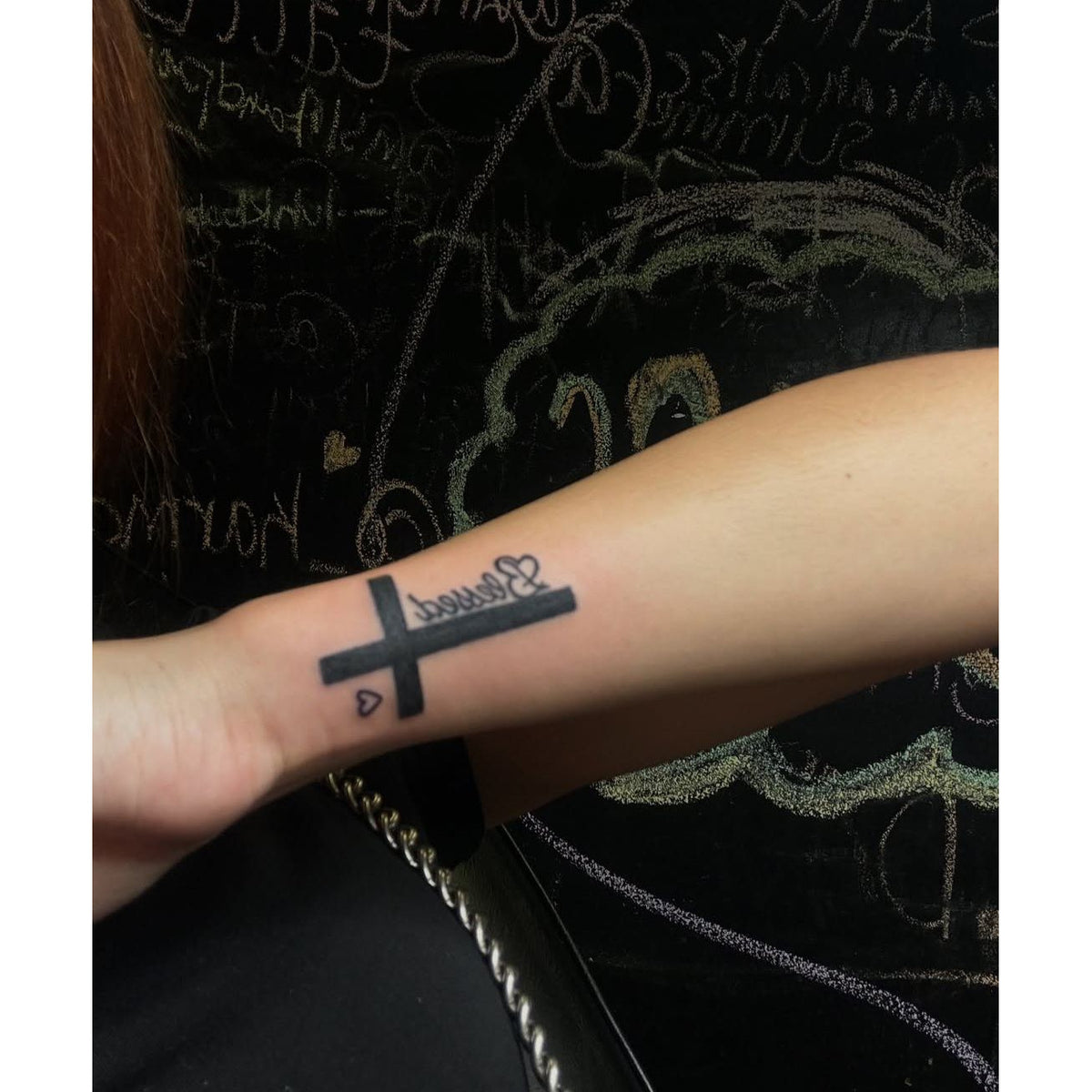 Floral Heart Bouquet Temporary Tattoo