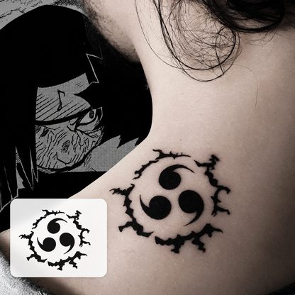 Anime Sharingan Eye Temporary Tattoo