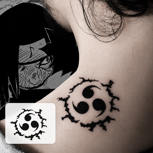 Anime Sharingan Eye Temporary Tattoo