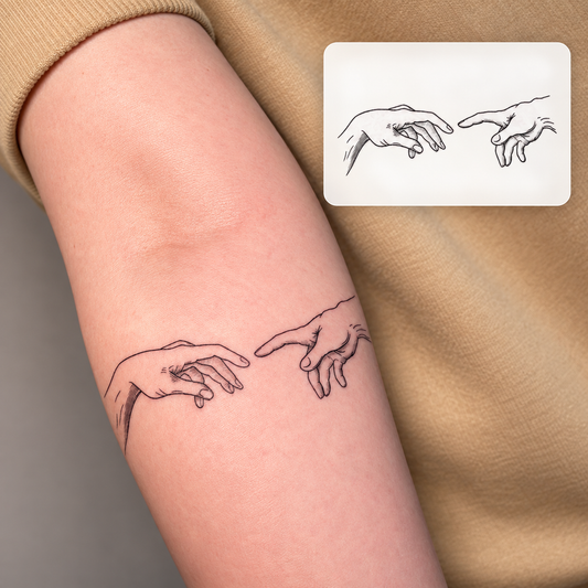 Birds and Branch Line Temporary Tattoo