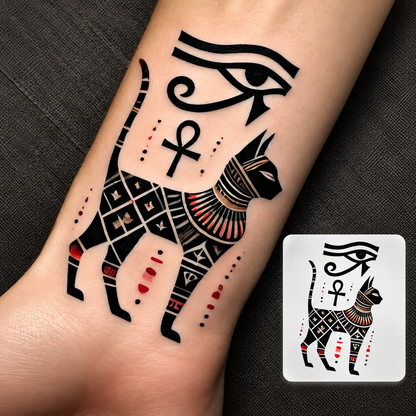 Egyptian Eye Temporary Tattoo