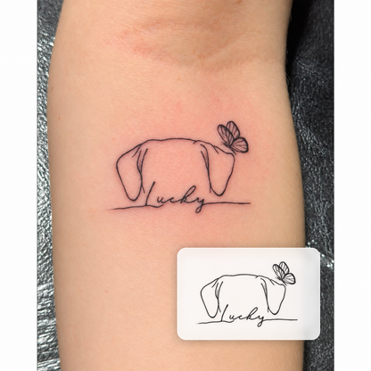 Custom Wrist Name Temporary Tattoo – Personalized Elegance