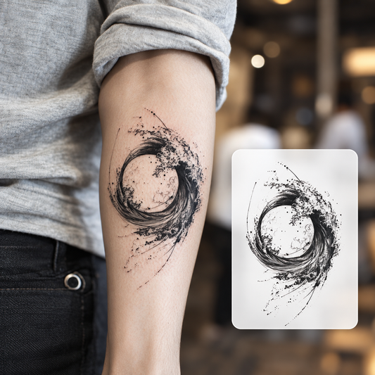 Mandala Hand Temporary Tattoo