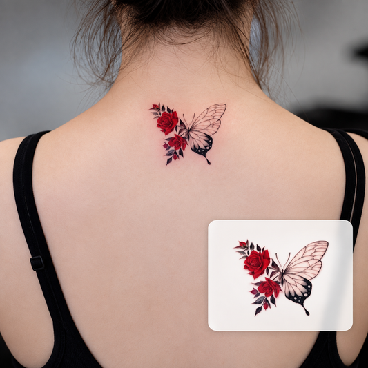 Cute Cat Temporary Tattoo