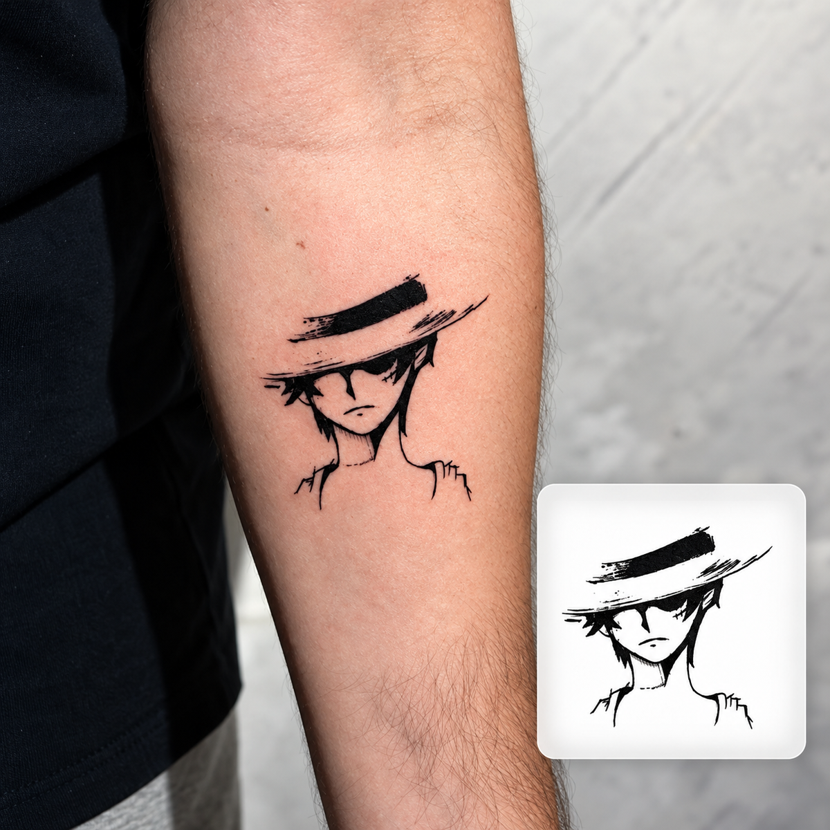 Anime Eyes Temporary Tattoo