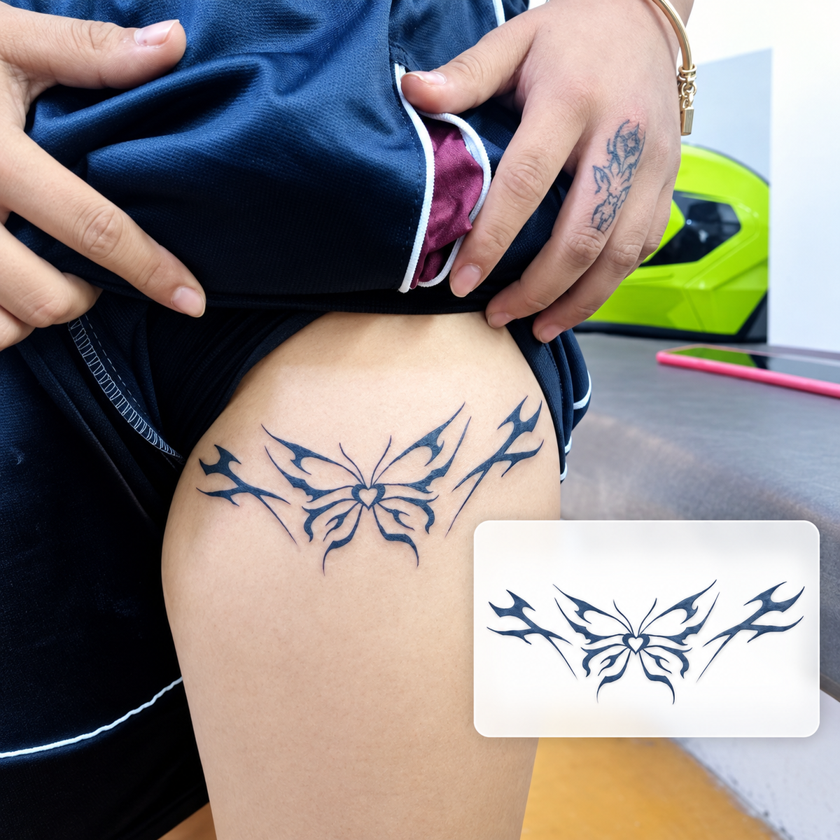 Wrist Floral Vine Temporary Tattoo