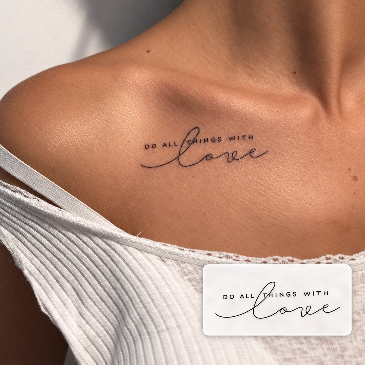 Signature Script Temporary Tattoo