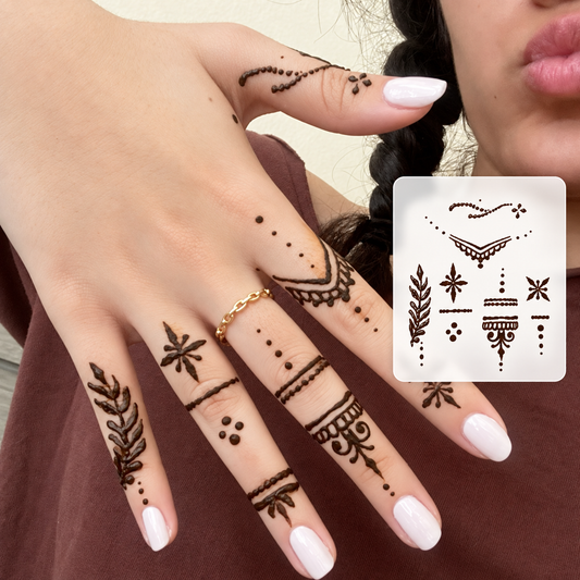 Elegant Hand Tattoo Collection Temporary Tattoo Set