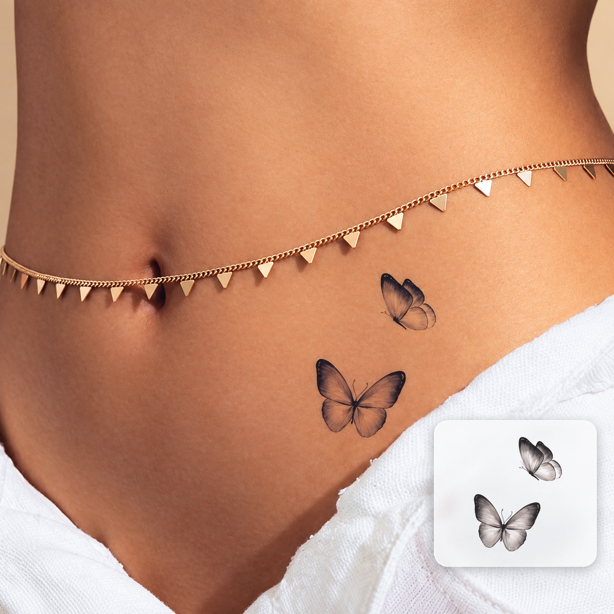 Butterfly Constellation Temporary Tattoo