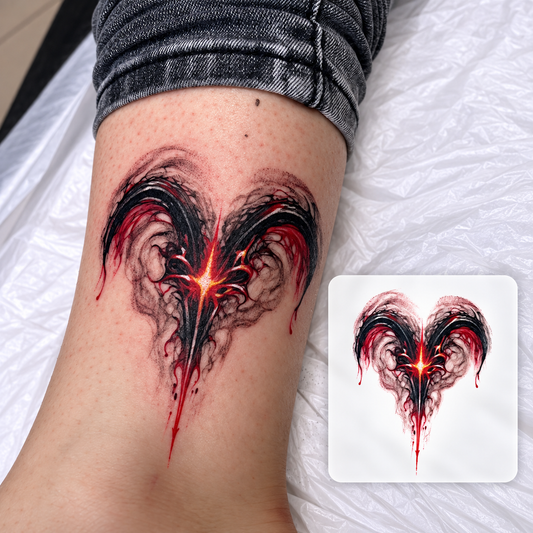 Anime Cat Temporary Tattoo