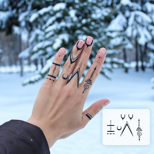 Japanese Script Tattoo Temporary Tattoo