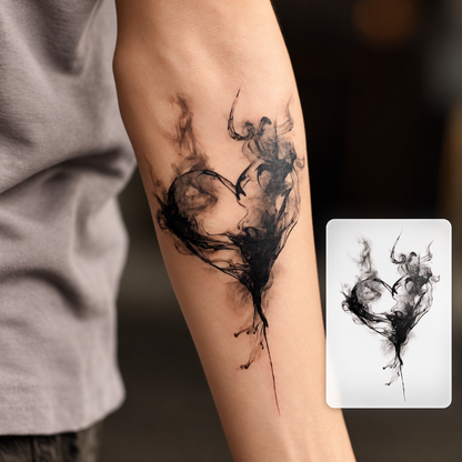 Dark Skull Tattoo Temporary Tattoo