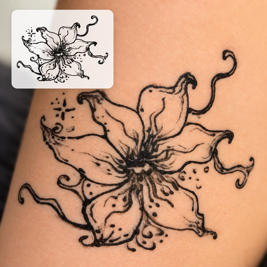 Short Quote Temporary Tattoo – Minimal Script Design
