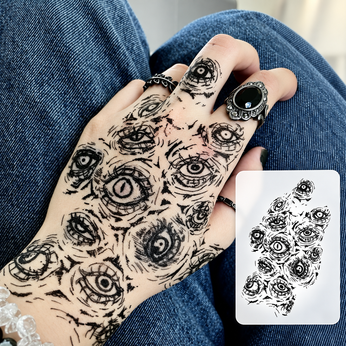 Hamsa Hand Temporary Tattoo