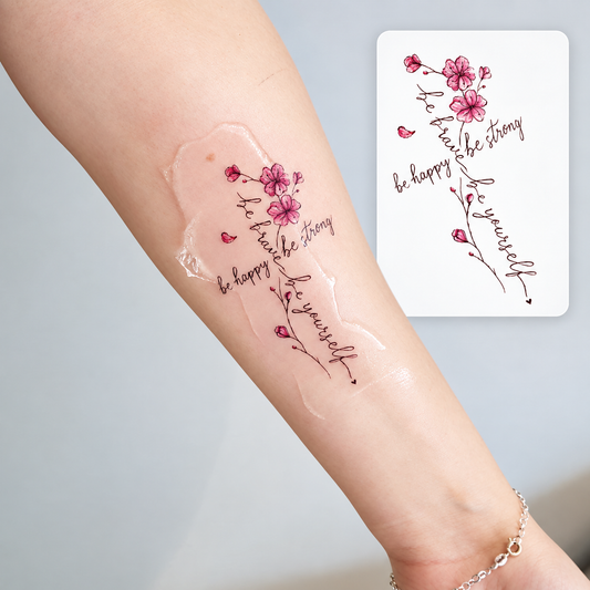Dandelion Branch Temporary Tattoo