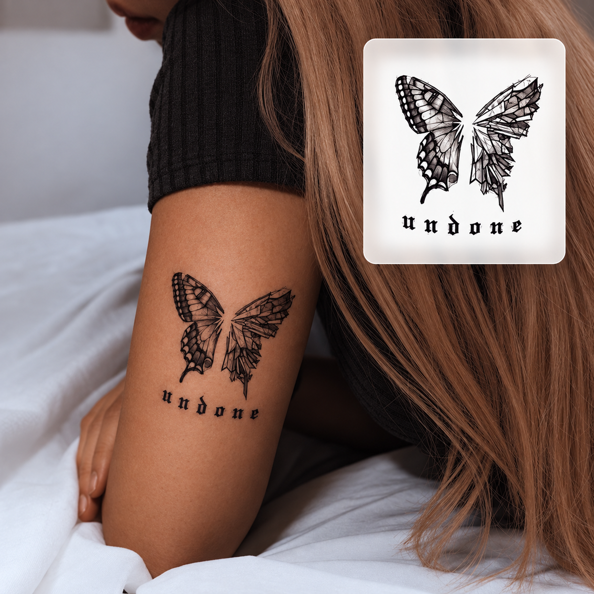 Gothic Hand Tattoo Temporary Tattoo