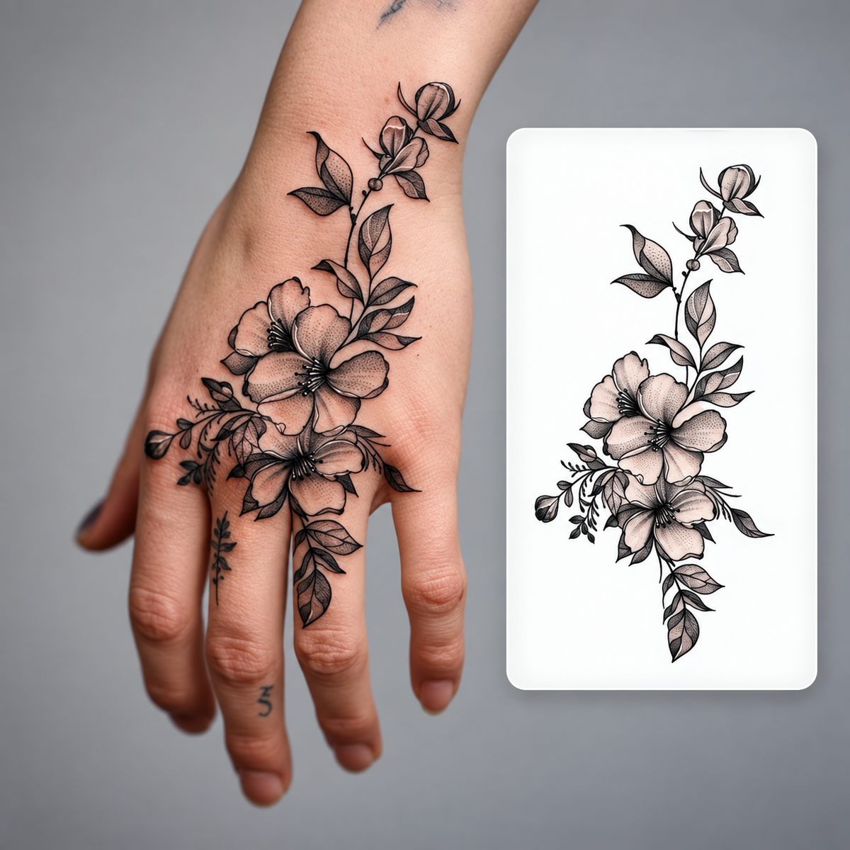 Leopard Print Patch Temporary Tattoo
