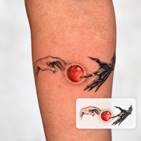 Red Eye Dragon Temporary Tattoo
