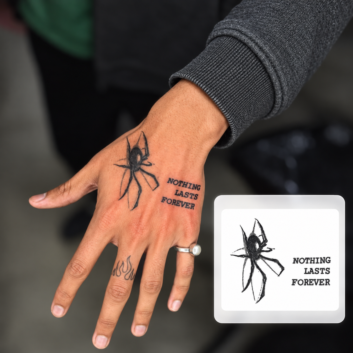 Quote Arm Tattoo Temporary Tattoo