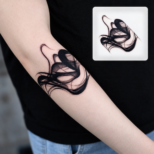 Black Snake Temporary Tattoo