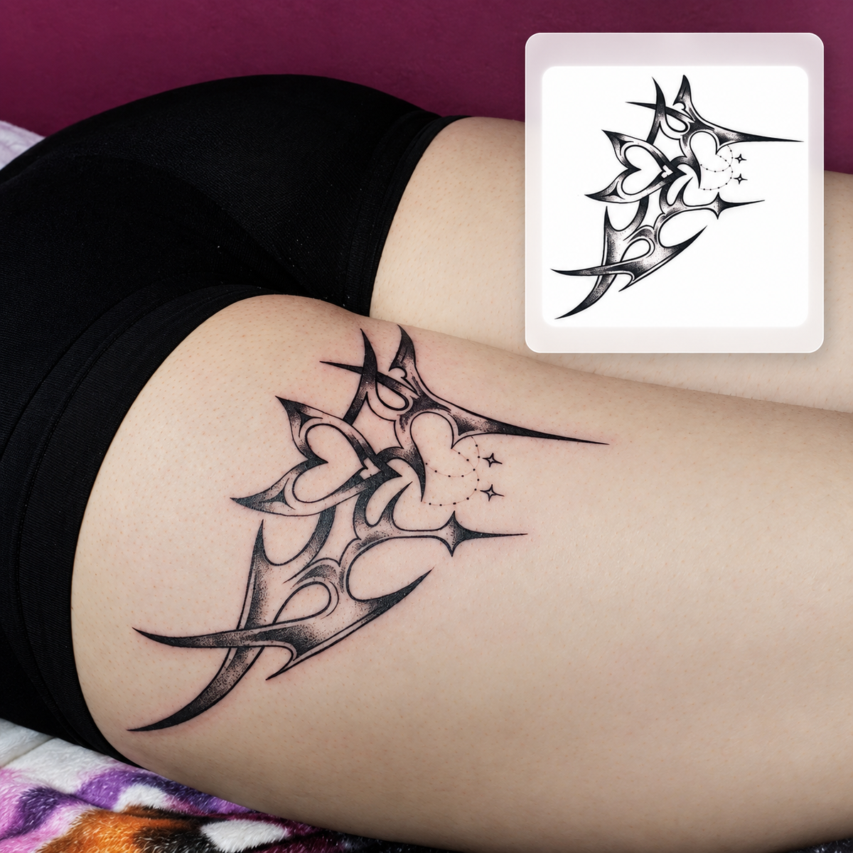 Hand Vine Temporary Tattoo