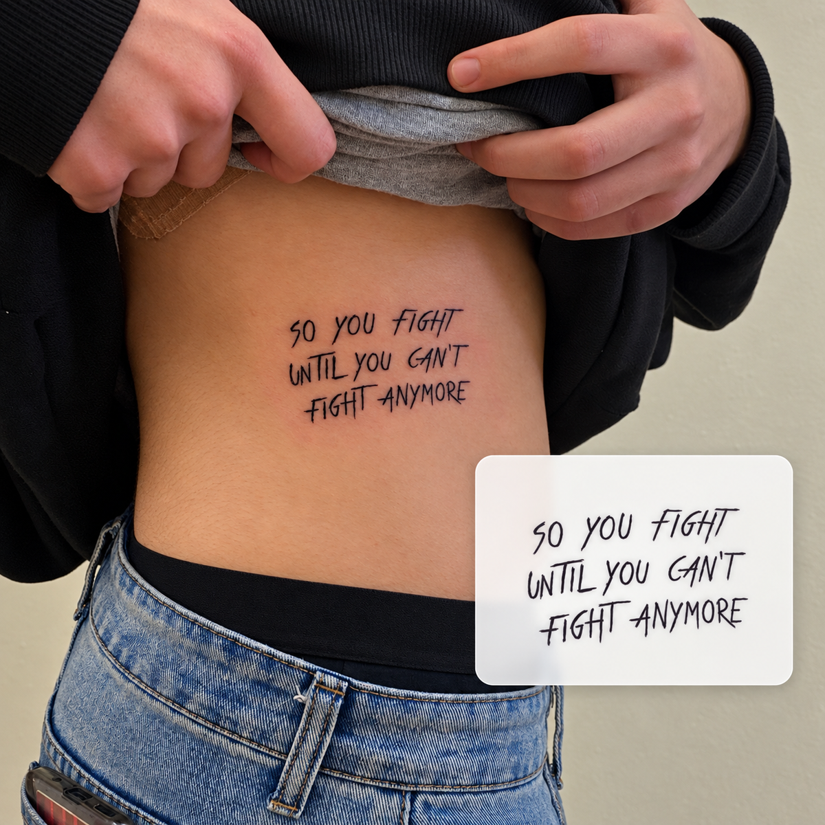 Snowy Hand Temporary Tattoos