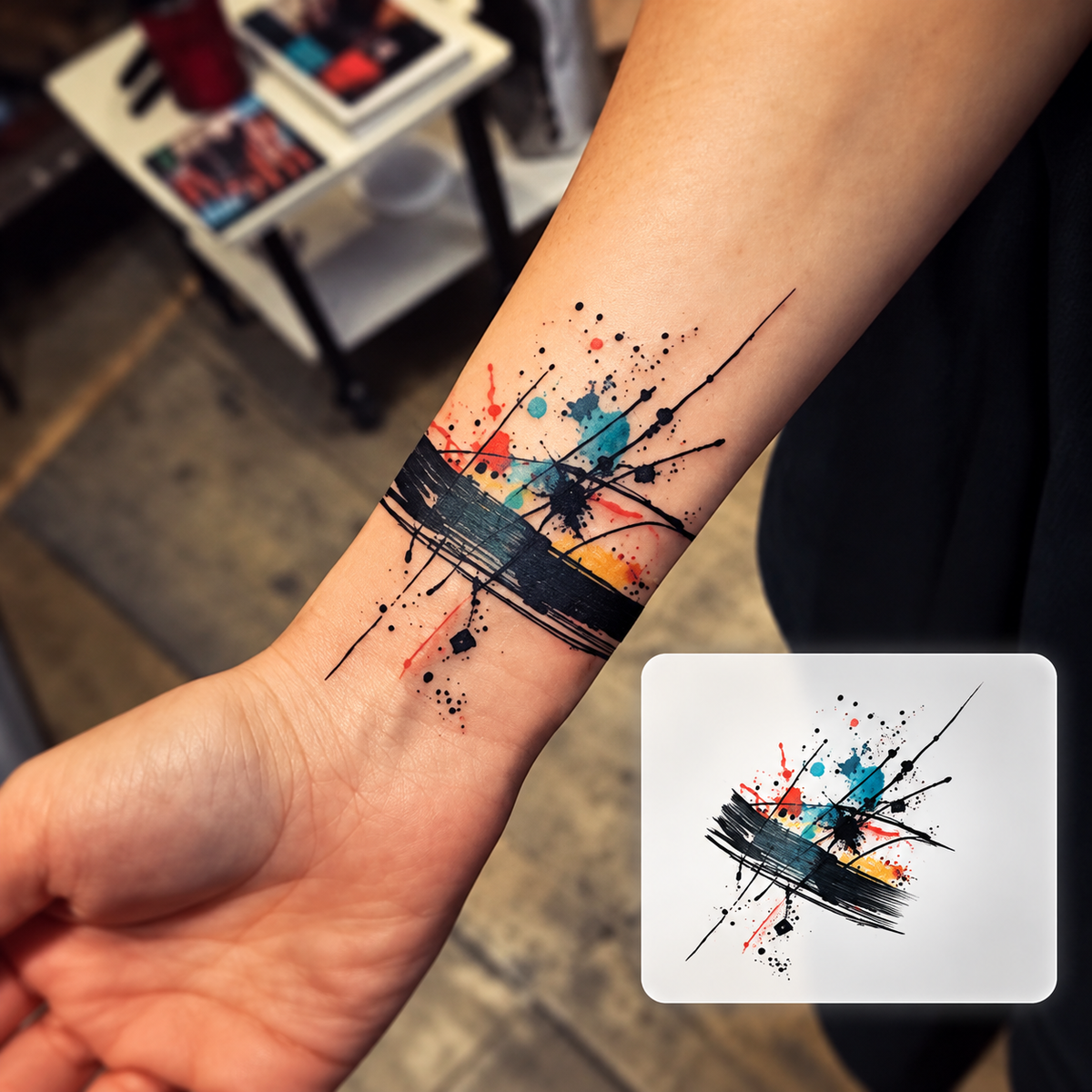 Dragon Forearm Temporary Tattoo
