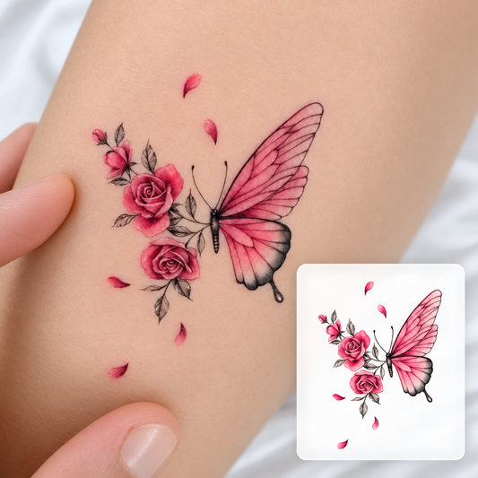 Hand Symbols Temporary Tattoo