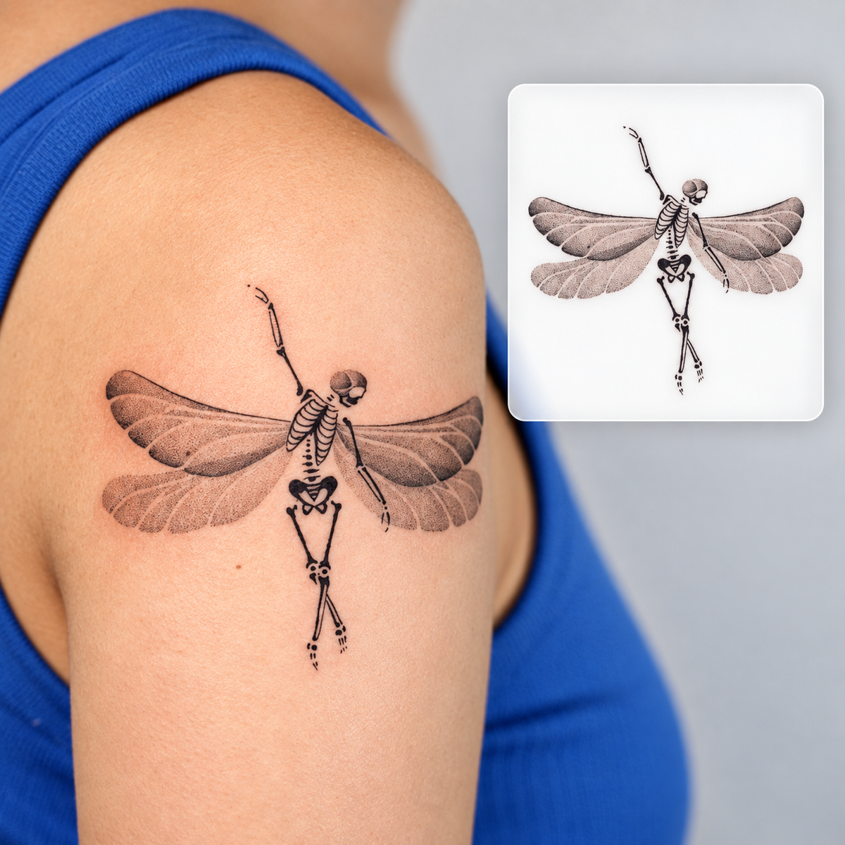 Dragonfly Temporary Tattoo