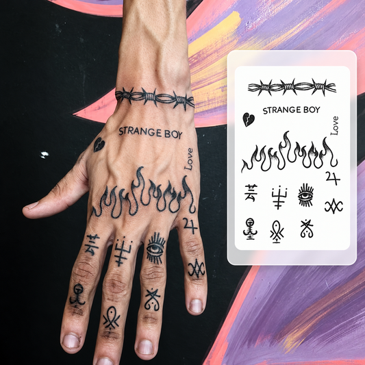 Portrait Tattoo Temporary Tattoo